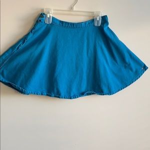 Blue Skater Skirt